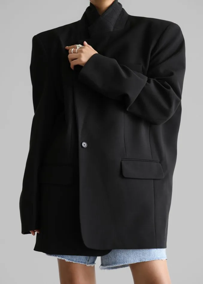 Women The Frankie Shop Outerwear Andy Blazer Black