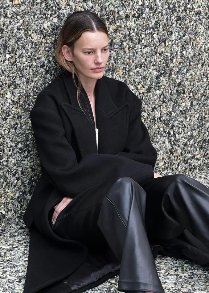 Women The Frankie Shop Outerwear Anya Oversized Coat Black
