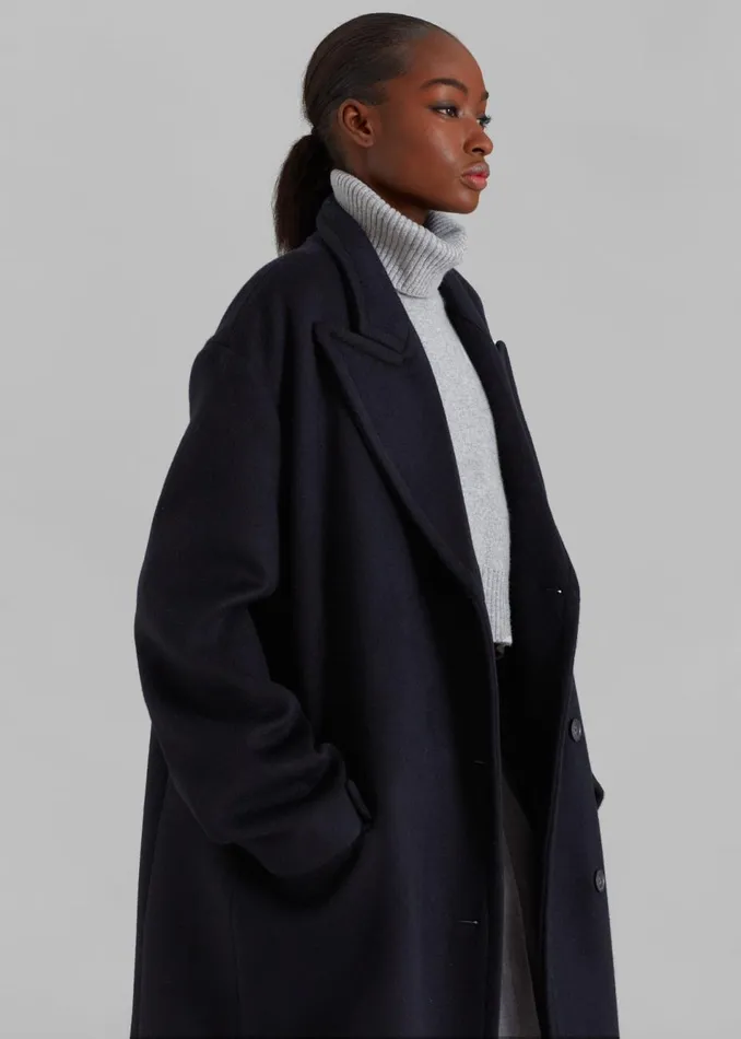 Women The Frankie Shop Outerwear Anya Oversized Coat Black