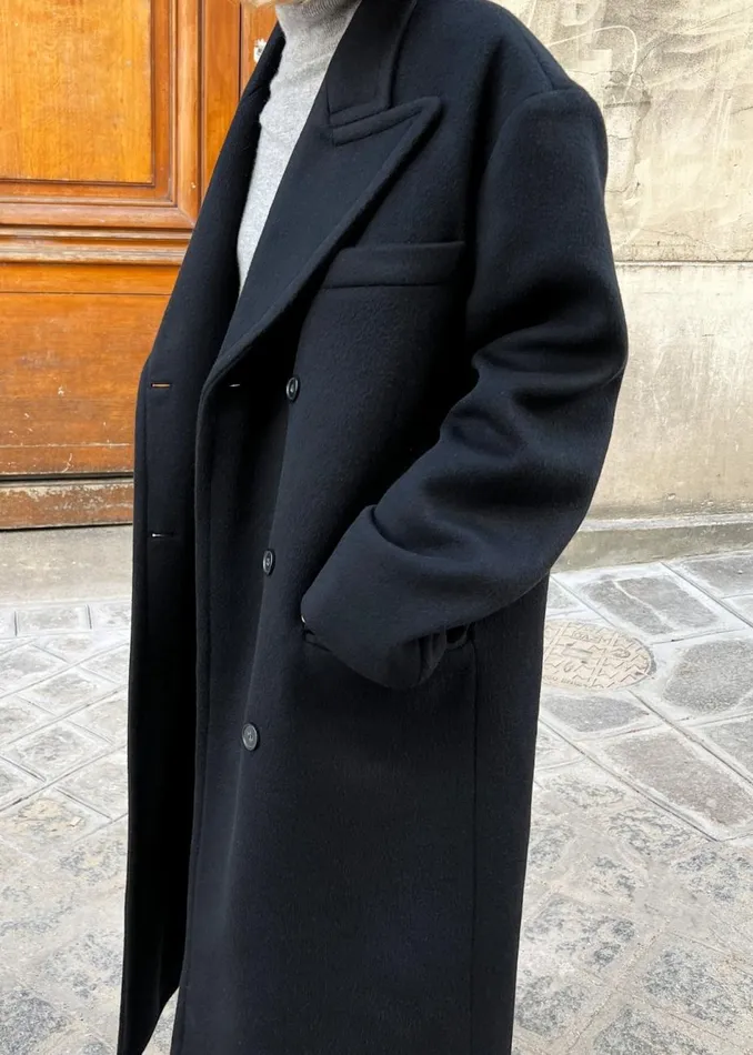 Women The Frankie Shop Outerwear Anya Oversized Coat Black