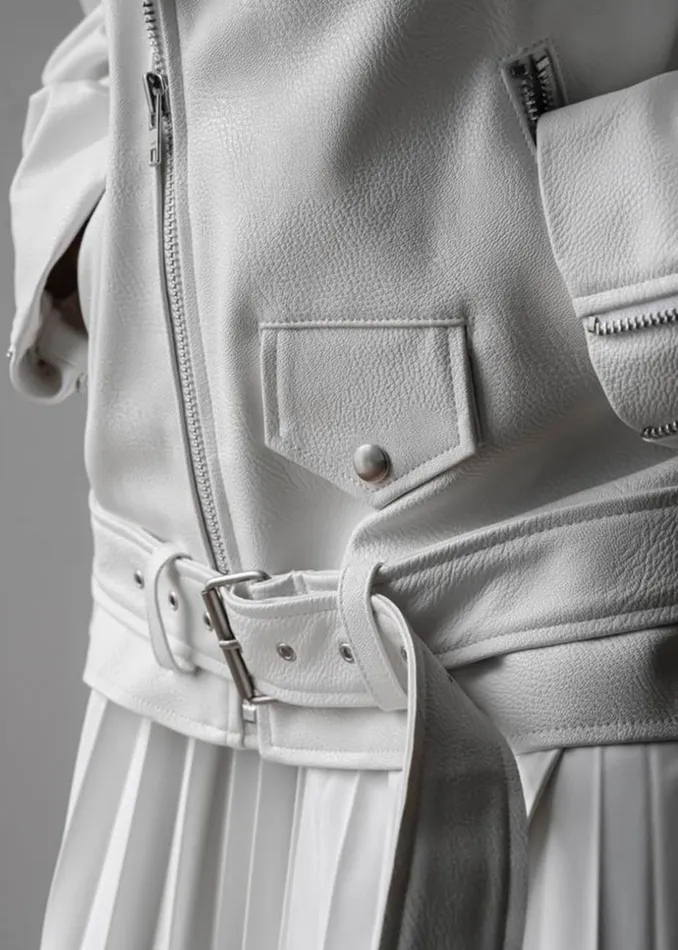 Women The Frankie Shop Outerwear Aria Faux Leather Jacket White