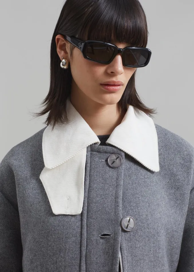 Women The Frankie Shop Outerwear Ariana Coat Grey