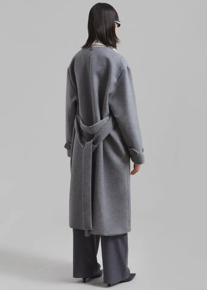 Women The Frankie Shop Outerwear Ariana Coat Grey