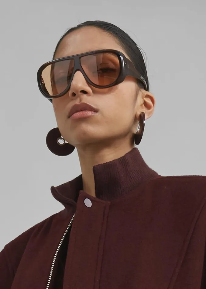 Women The Frankie Shop Outerwear Arley Oversized Bomber Burgundy