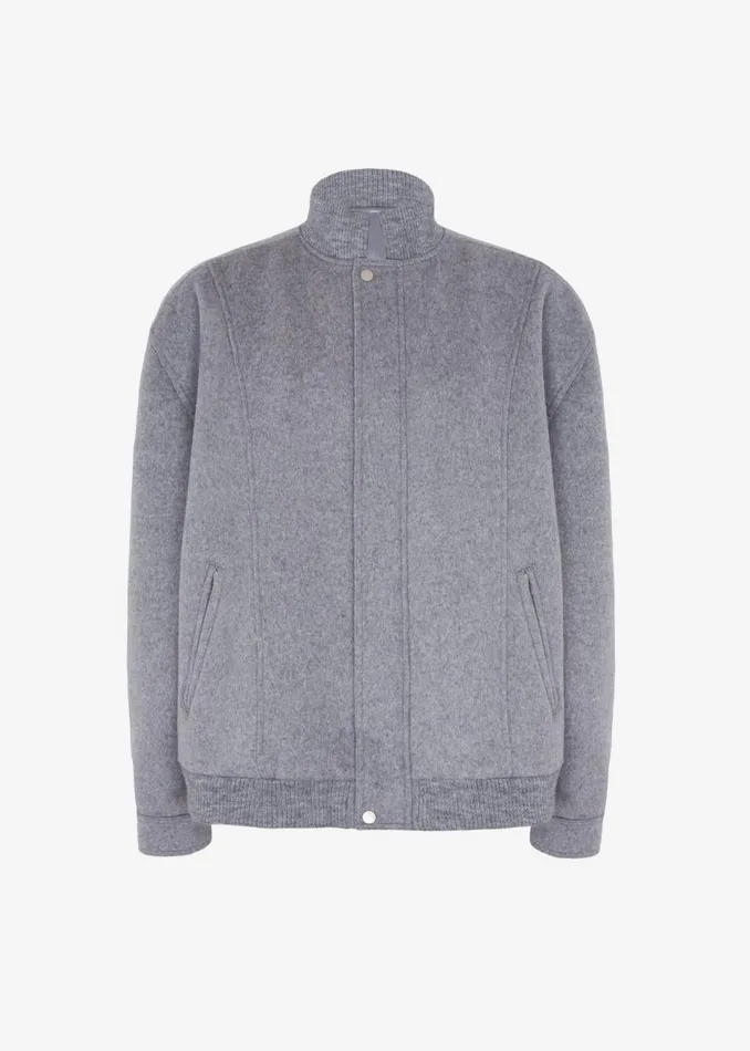 Women The Frankie Shop Outerwear Arley Oversized Bomber Light Grey