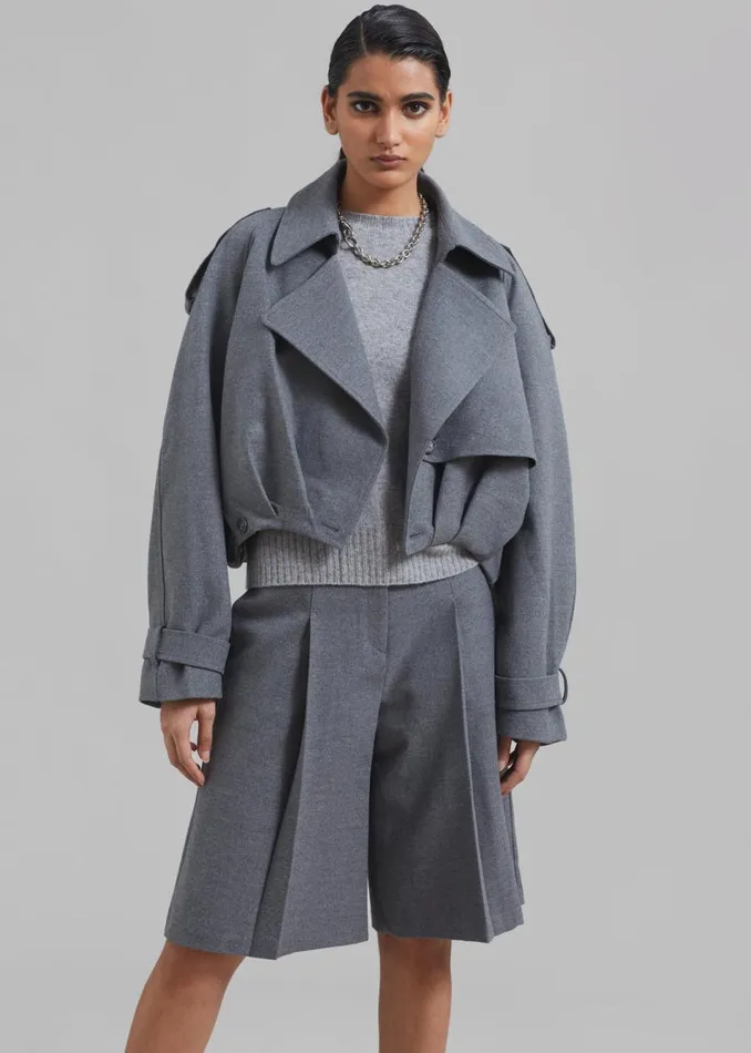 Women The Frankie Shop Outerwear Austen Jacket Grey