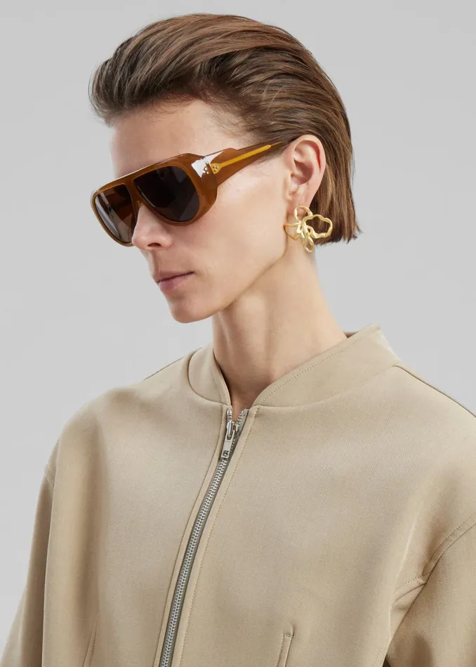 Women The Frankie Shop Outerwear Banks Cropped Jacket Beige