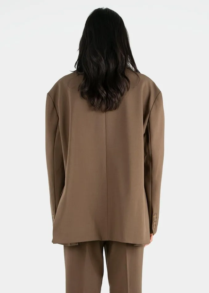 Women The Frankie Shop Outerwear Bea Blazer Chocolate