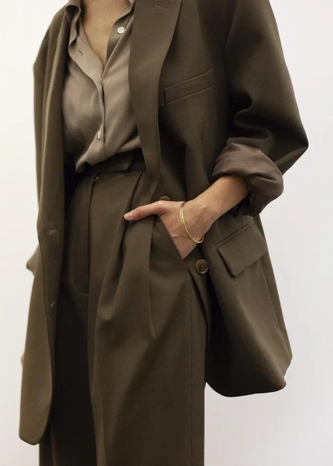 Women The Frankie Shop Outerwear Bea Blazer Chocolate