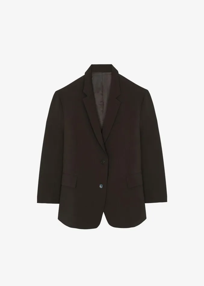 Women The Frankie Shop Outerwear Bea Blazer Dark Espresso