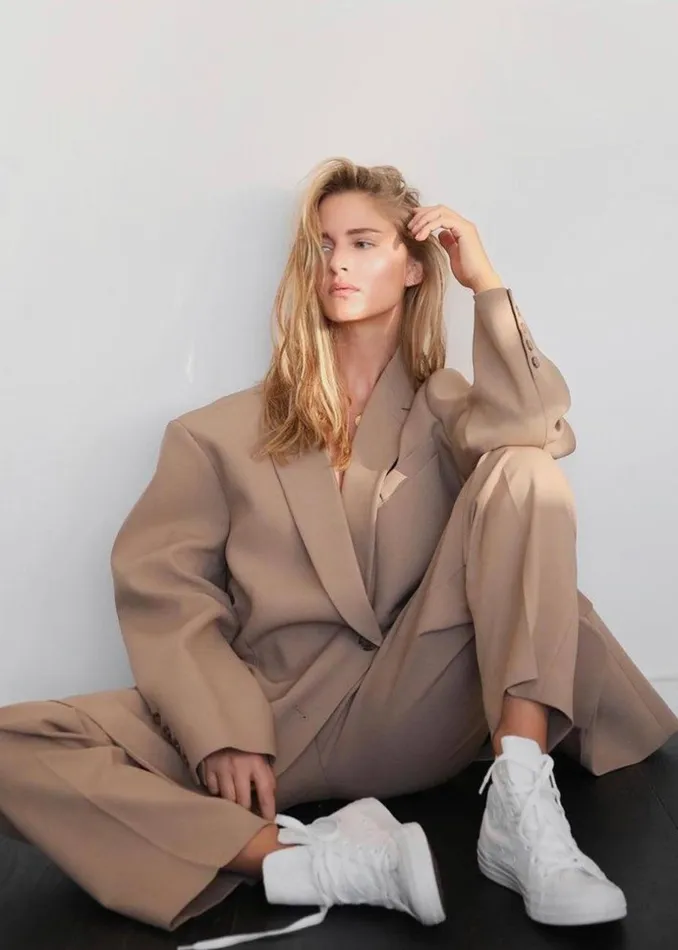 Women The Frankie Shop Outerwear Bea Blazer Latte