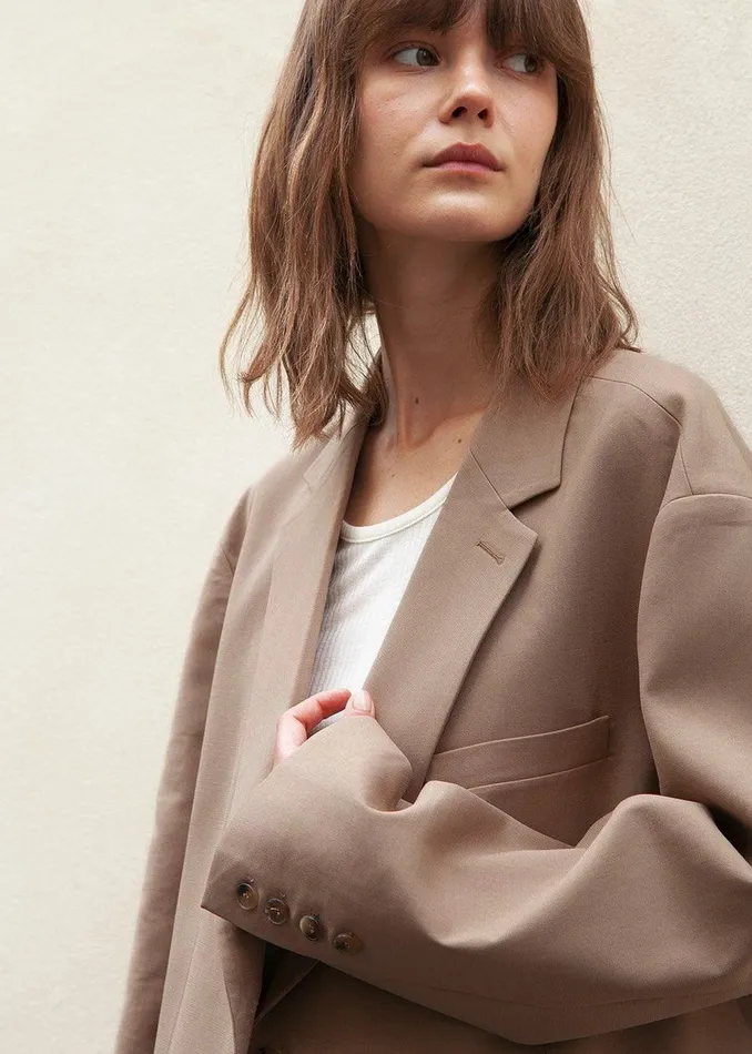 Women The Frankie Shop Outerwear Bea Blazer Latte