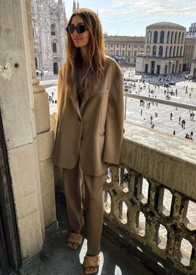Women The Frankie Shop Outerwear Bea Blazer Latte