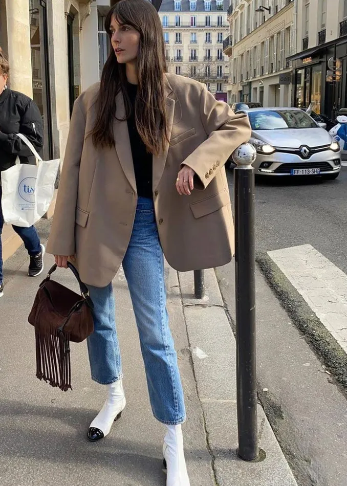 Women The Frankie Shop Outerwear Bea Blazer Latte