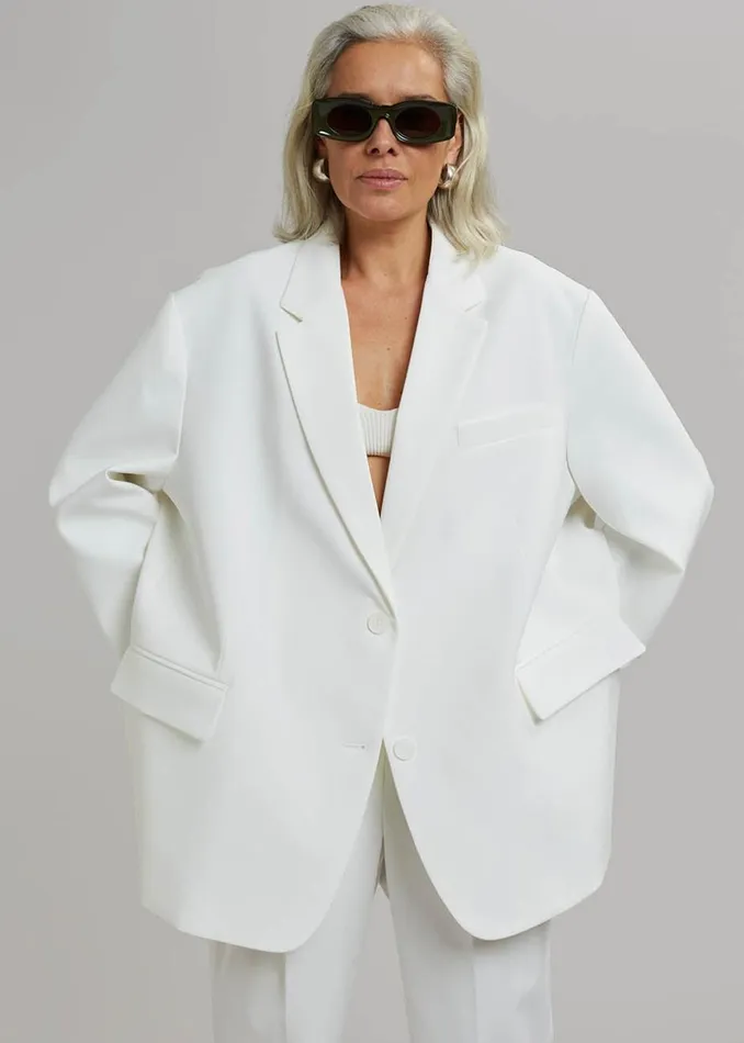 Women The Frankie Shop Outerwear Bea Blazer White