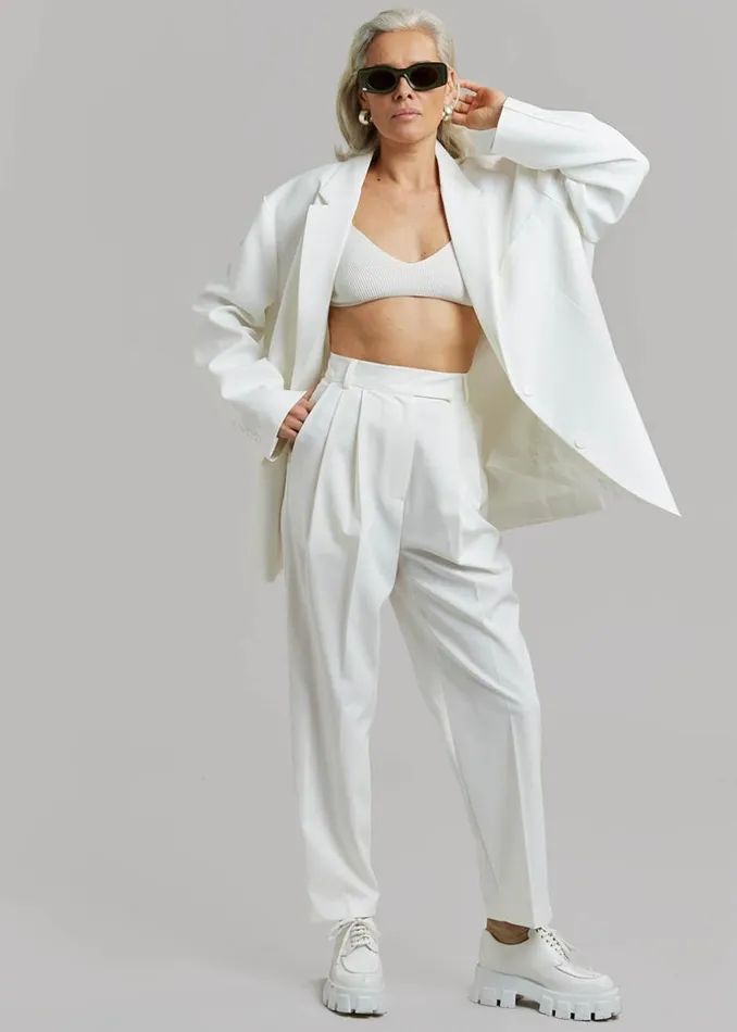 Women The Frankie Shop Outerwear Bea Blazer White