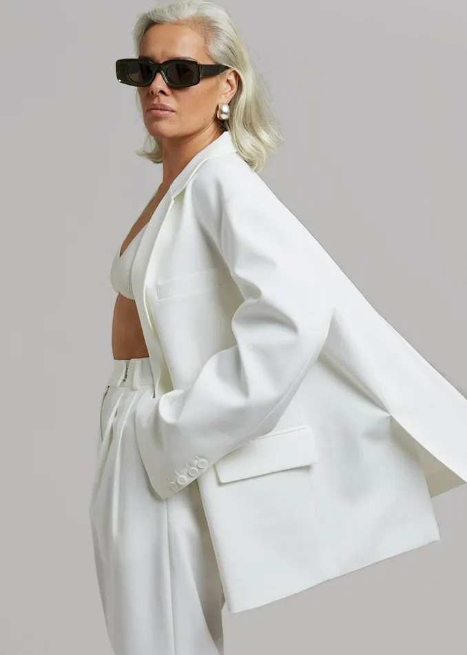 Women The Frankie Shop Outerwear Bea Blazer White