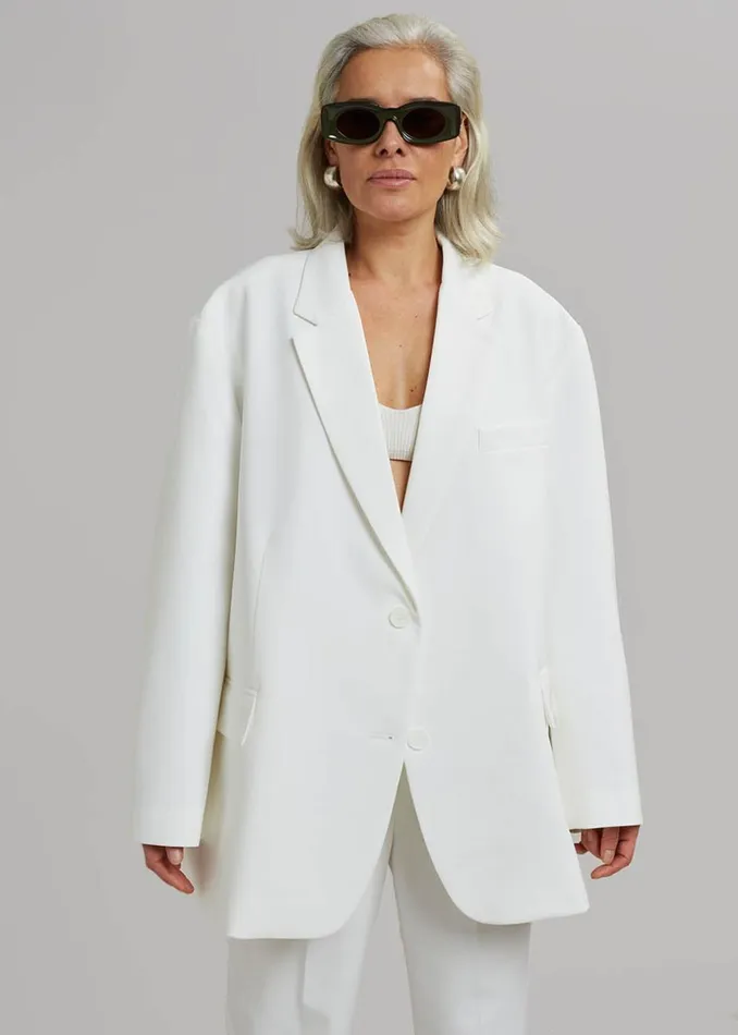 Women The Frankie Shop Outerwear Bea Blazer White