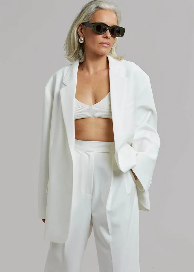 Women The Frankie Shop Outerwear Bea Blazer White