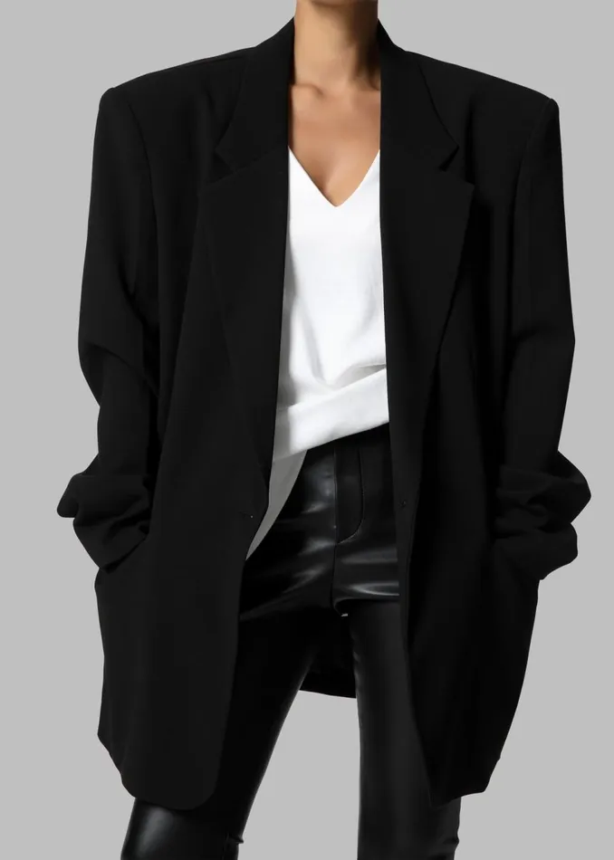 Women The Frankie Shop Outerwear Billie Oversized Blazer Black