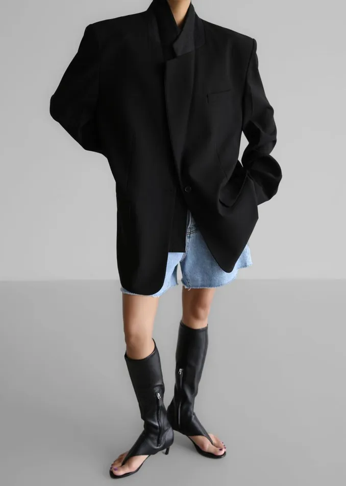 Women The Frankie Shop Outerwear Billie Oversized Blazer Black