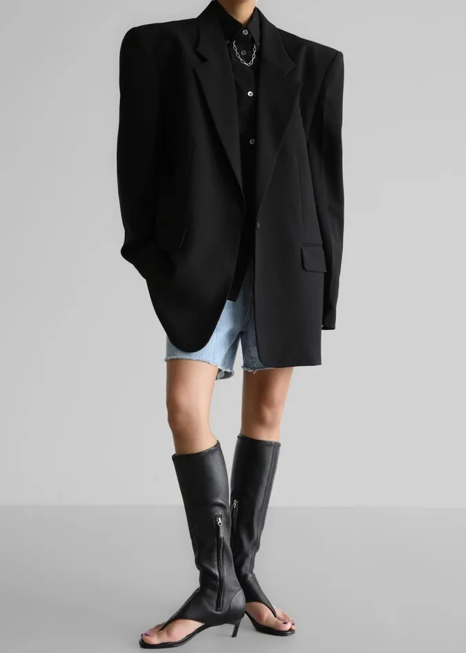 Women The Frankie Shop Outerwear Billie Oversized Blazer Black