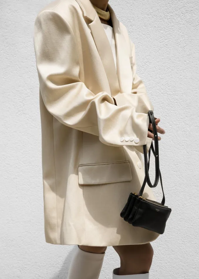 Women The Frankie Shop Outerwear Blair Linen Blazer Beige
