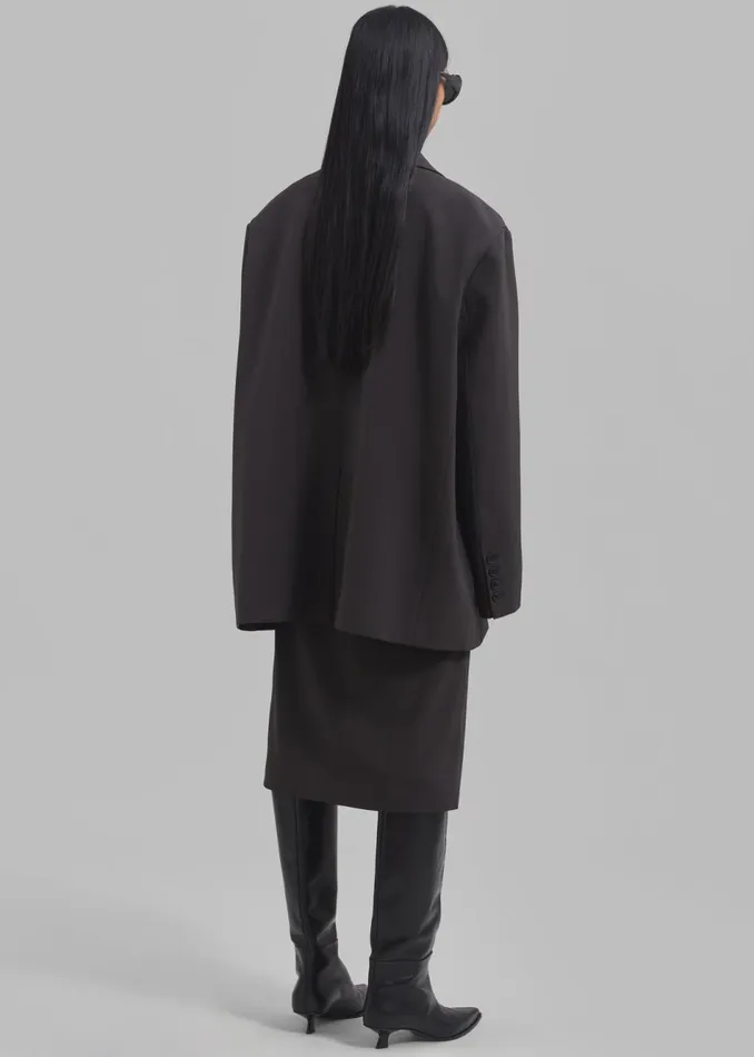 Women The Frankie Shop Outerwear Brooklyn Blazer Charcoal