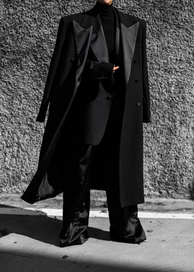 Women The Frankie Shop Outerwear Bryce Oversized Coat Black