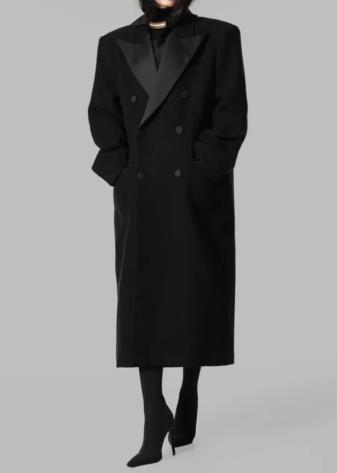 Women The Frankie Shop Outerwear Bryce Oversized Coat Black