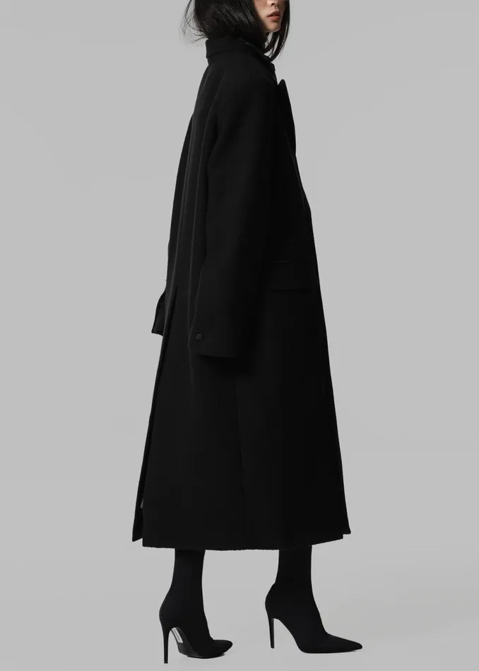 Women The Frankie Shop Outerwear Bryce Oversized Coat Black