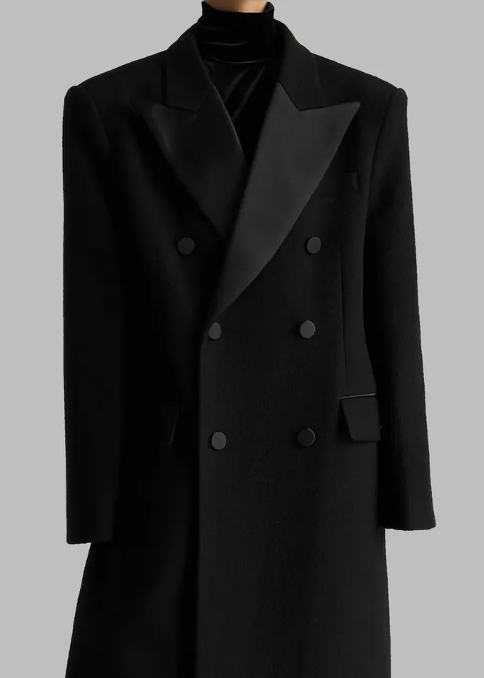 Women The Frankie Shop Outerwear Bryce Oversized Coat Black