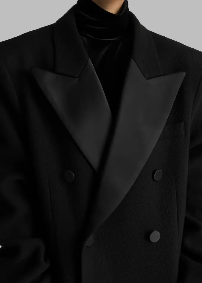 Women The Frankie Shop Outerwear Bryce Oversized Coat Black