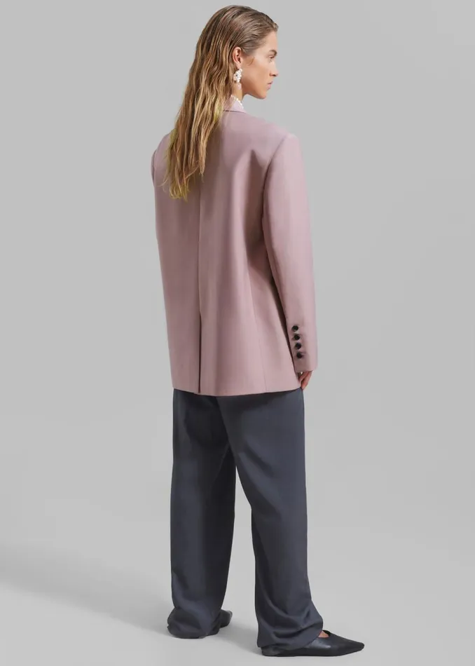 Women The Frankie Shop Outerwear Carey Round Collar Blazer Pink