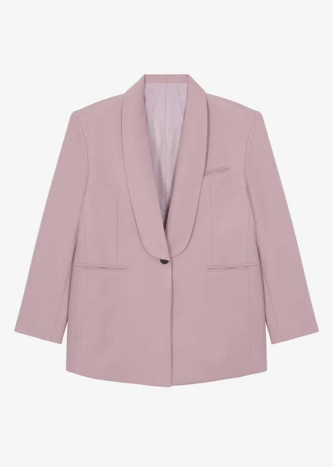 Women The Frankie Shop Outerwear Carey Round Collar Blazer Pink