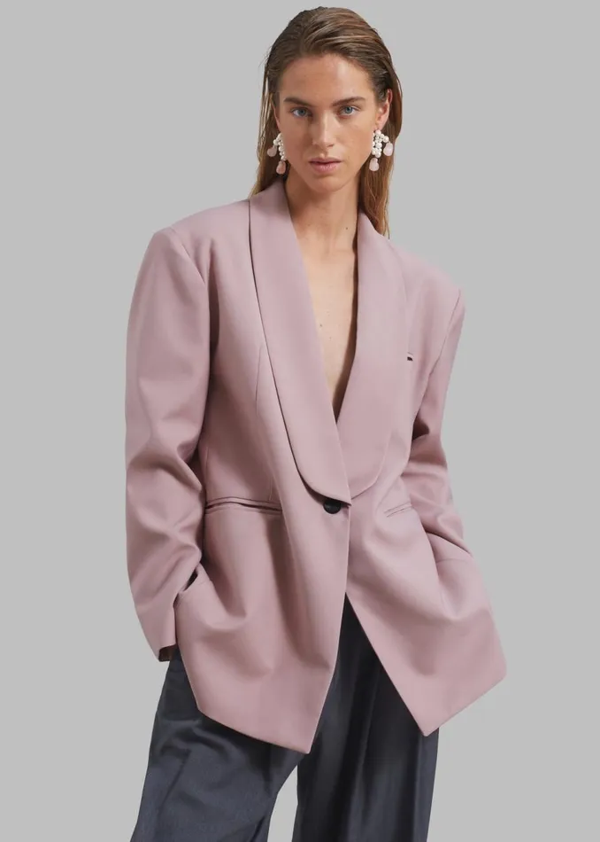 Women The Frankie Shop Outerwear Carey Round Collar Blazer Pink