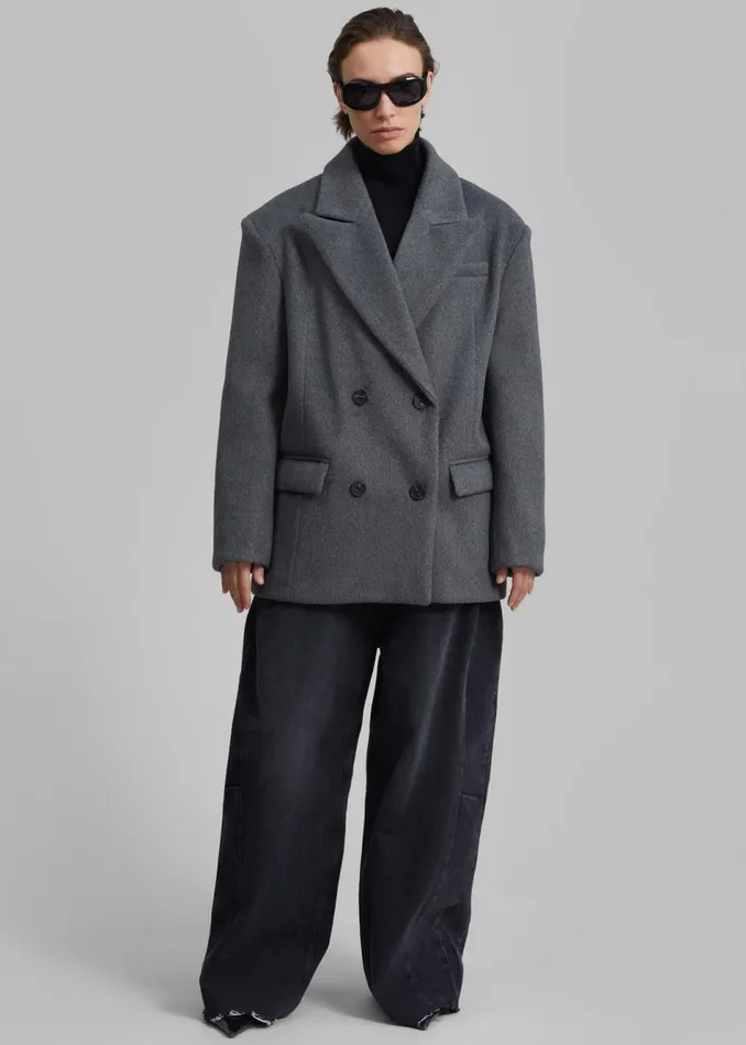 Women The Frankie Shop Outerwear Celia Blazer Grey