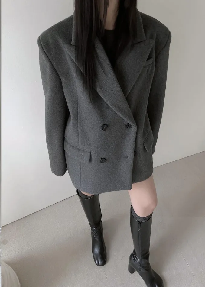 Women The Frankie Shop Outerwear Celia Blazer Grey