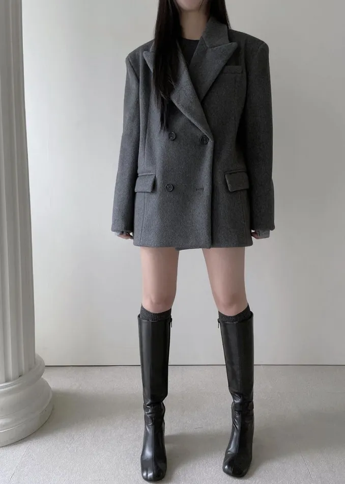 Women The Frankie Shop Outerwear Celia Blazer Grey