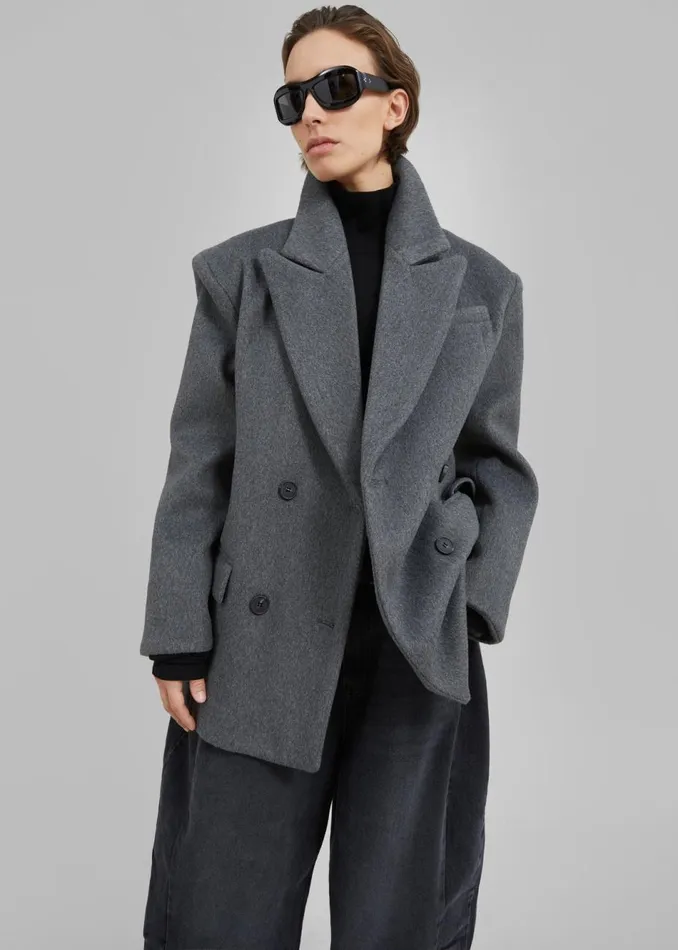 Women The Frankie Shop Outerwear Celia Blazer Grey