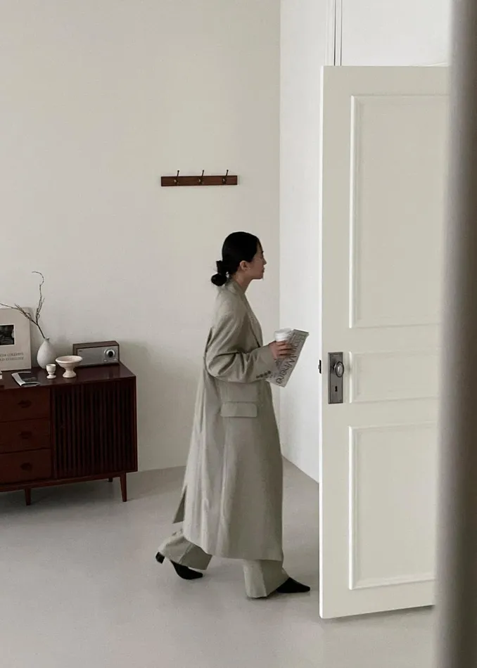 Women The Frankie Shop Outerwear Charlotte Overcoat Beige