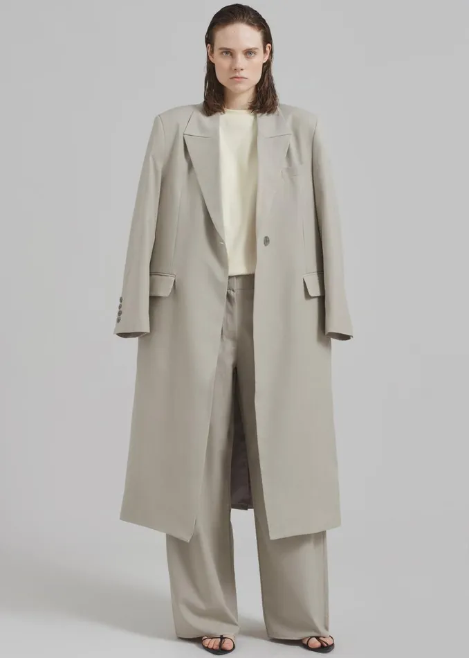 Women The Frankie Shop Outerwear Charlotte Overcoat Beige