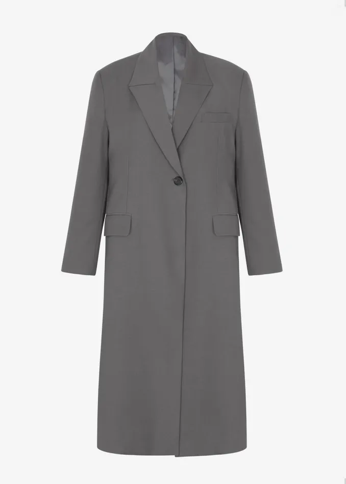 Women The Frankie Shop Outerwear Charlotte Overcoat Grey