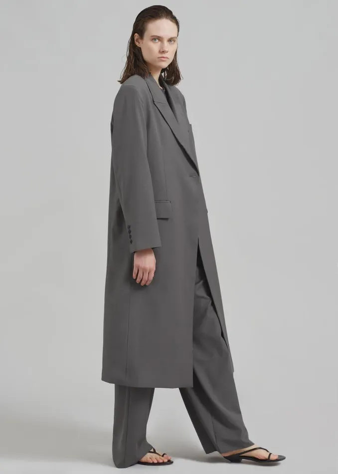 Women The Frankie Shop Outerwear Charlotte Overcoat Grey