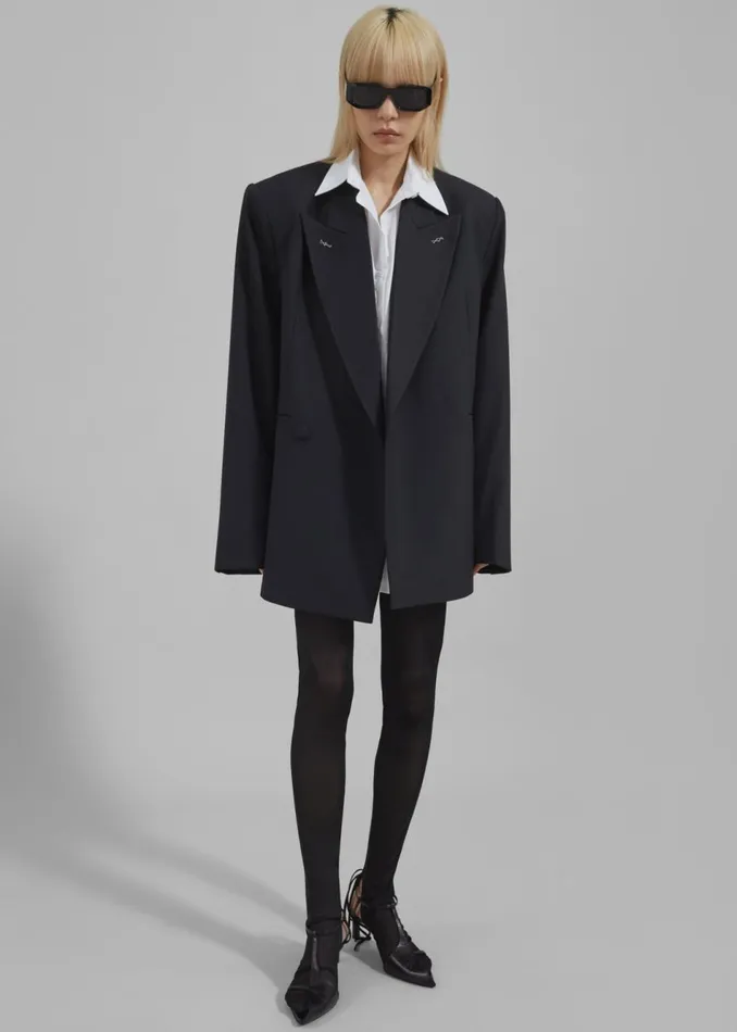 Women The Frankie Shop Outerwear Cheyenne Padded Blazer Black