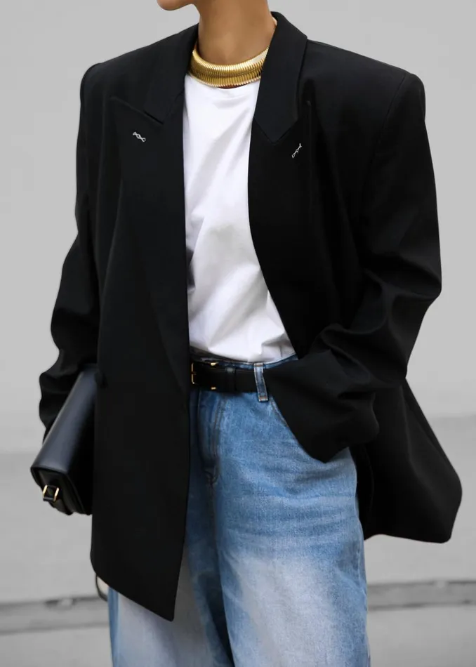 Women The Frankie Shop Outerwear Cheyenne Padded Blazer Black