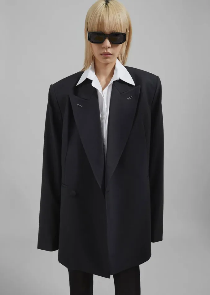 Women The Frankie Shop Outerwear Cheyenne Padded Blazer Black