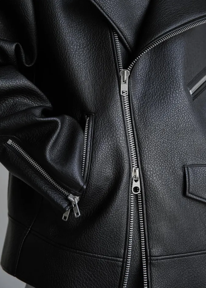 Women The Frankie Shop Outerwear Chicago Oversized Biker Jacket Black
