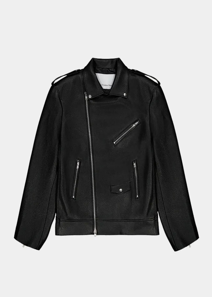 Women The Frankie Shop Outerwear Chicago Oversized Biker Jacket Black