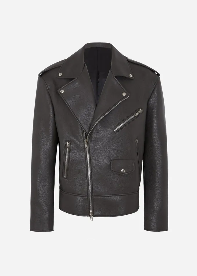 Women The Frankie Shop Outerwear Chicago Oversized Biker Jacket Charcoal